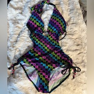 Colorful Geometric One-Piece Swimsuit